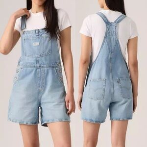 Levi’s‎ Vintage Two horses Shortalls light Wash size Large Women’s